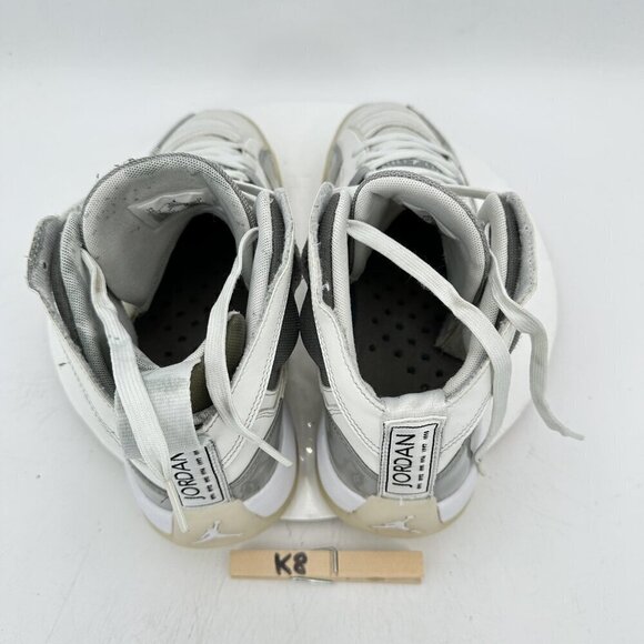 Nike Jumpman Two Trey Women Size 10 DR9631 002 Medium Grey White Training Shoes - Picture 7 of 9